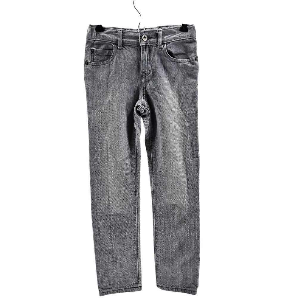 Children's‎ Place Skinny Jeans youth size 7 light gray wash 100% Cotton EUC